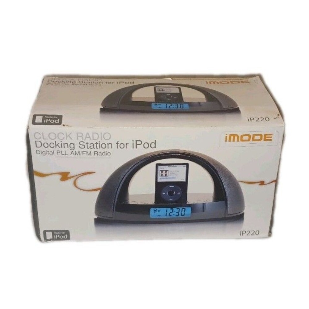 Imode IP220 Clock Radio with An IPod Docking Station New Open Box Tested - Picture 7 of 7
